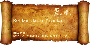 Rottenstein Aranka névjegykártya